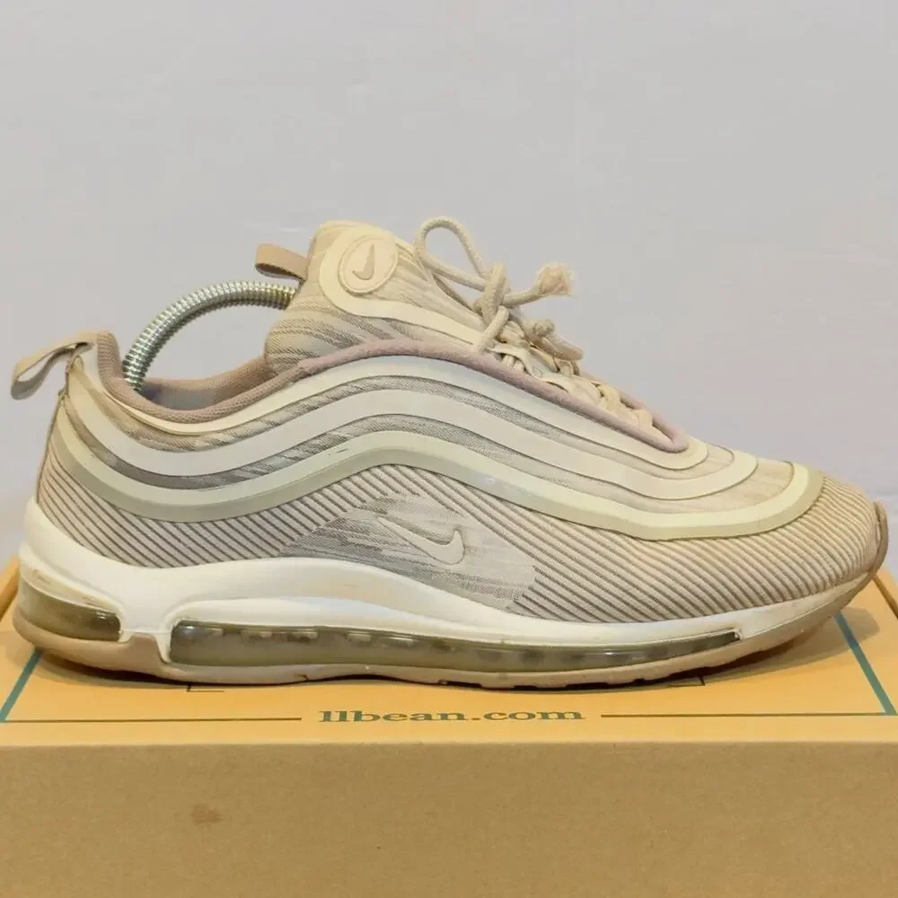 Nike Air Max 97 Ultra 17 Mens Size 8.5 Sepia Stone Gray Running Shoes Sneakers